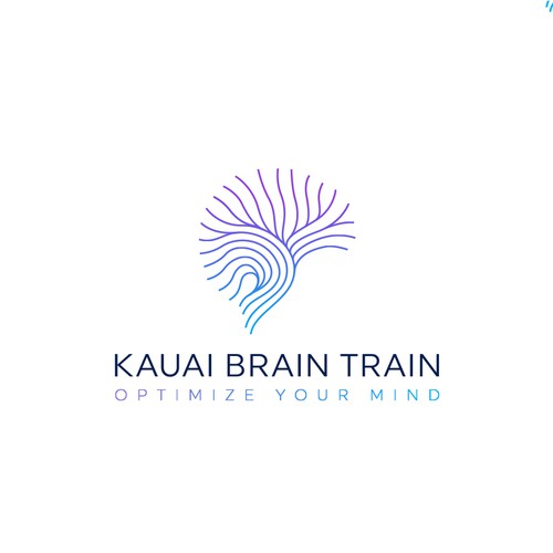 Luxury logo for a neurofeedback business in Hawaii