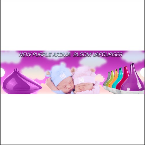 Concept for a banner for a website that sell things for babies