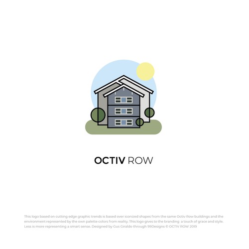 Octiv Row Logo Design