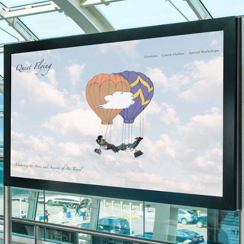 A CALMING PRESENTATION FOR A WEBSITE HELPING TO CALM THE FEAR OF FLYING