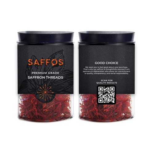 Label design concept for saffron 