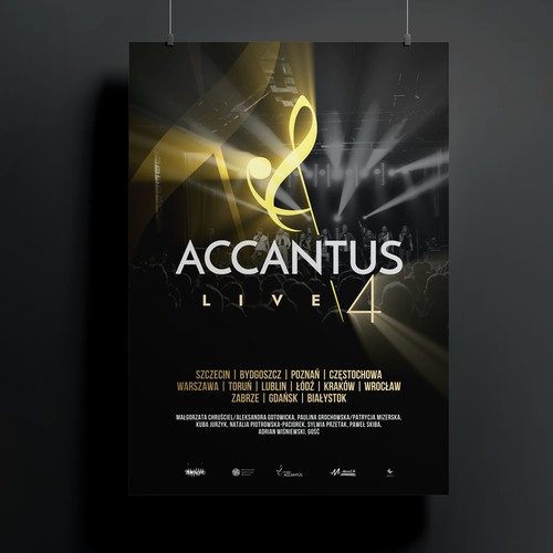 Poster for epic concert tour - Accantus Live 4