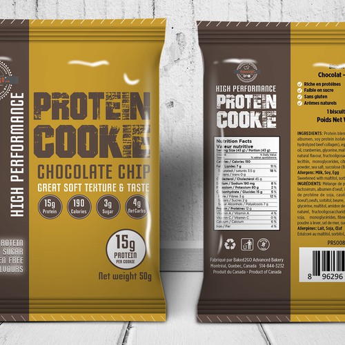 Protein cookie packaging