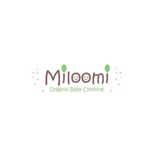 An organic style logo for a children's clothing brand