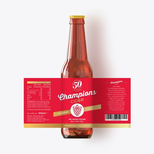 Label design fir Cider