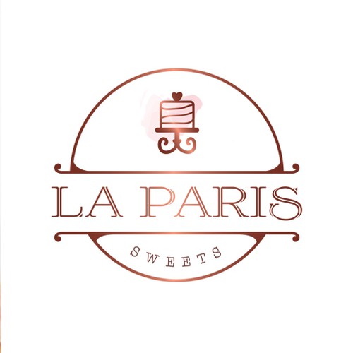 Feminine logo for a French patisserie boutique 