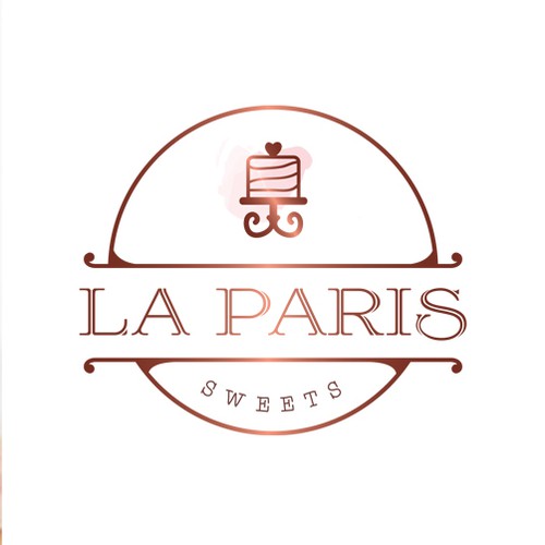 Feminine logo for a French patisserie boutique 