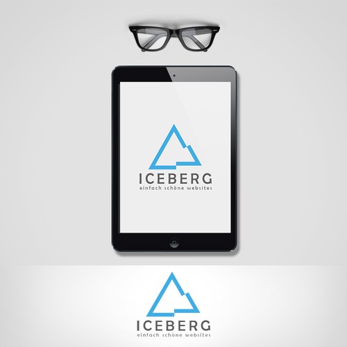 Logo for iceberg website