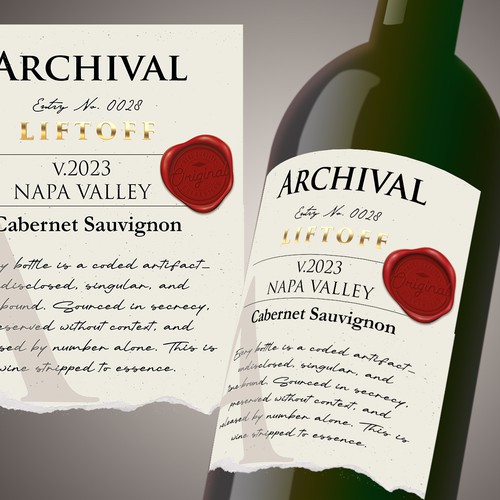 Vintage label design