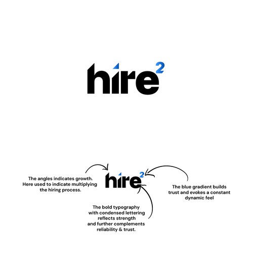 Bold Trusted Logo Concept for a Hiring Brand that uses Gen AI
