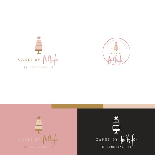 Logo for a custom cakes company.