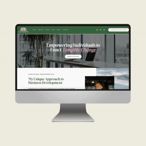 CAPJ Consulting | Personal Brand Website