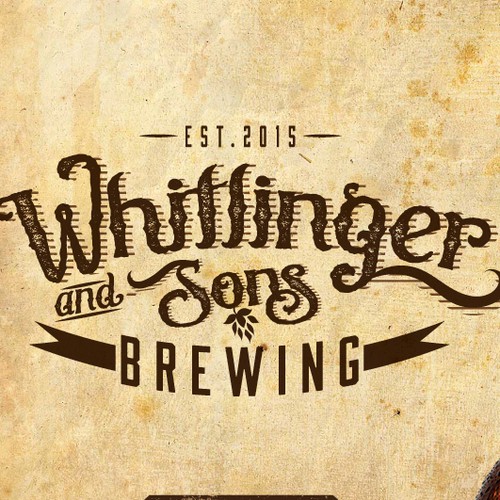 Startup Craft Brewery Logo - Whitlinger & Sons