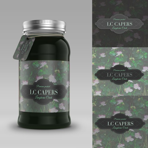 High end capers jar 