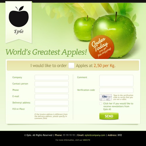 Apples needs a new website design