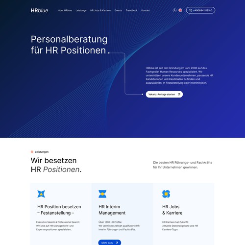 Website design for HR firm