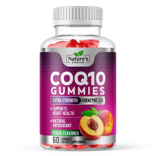 Healthy CoQ10 Gummies Label 