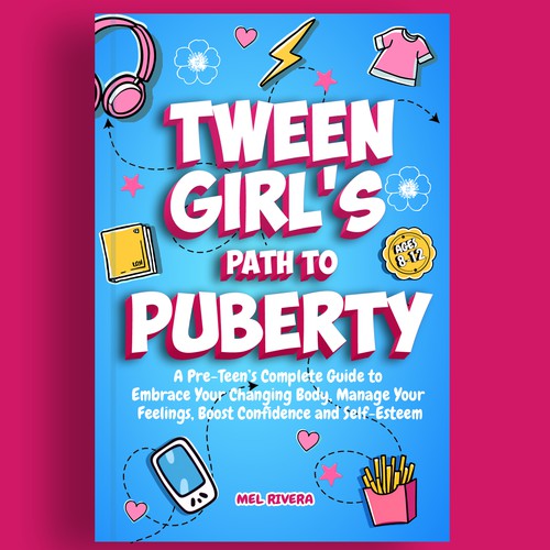 Tween Girl's Path to Puberty – Book Cover Design