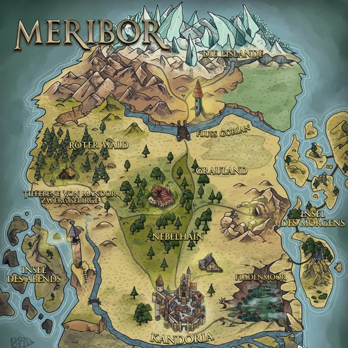 Fantasy map design