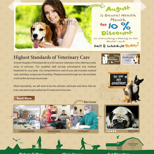Animal Hospital needs website design for pet lovers!