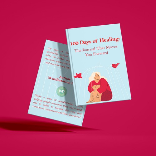 BOOK COVER DESIGN FOR ''100 Days of Healing: The Journal That Moves You Forward''