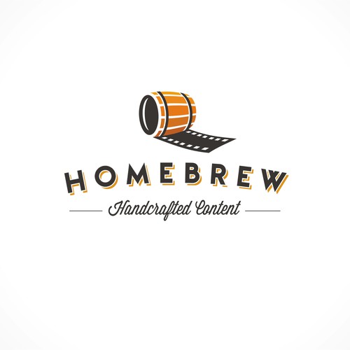 Create a cool logo for an in-house production company, Homebrew