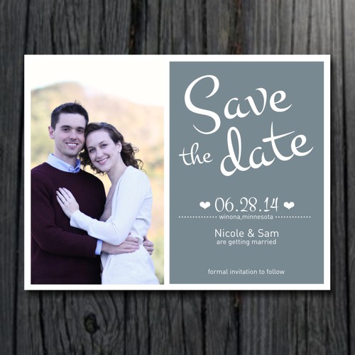 Love is In the Air! Help us Design an Awesome Save The Date for our Wedding!