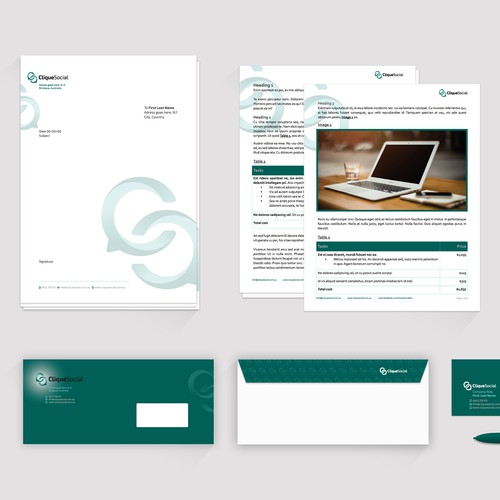 Design our new Stationery - Social Media Company