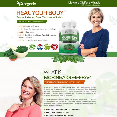 Landing Page A Health Supplement