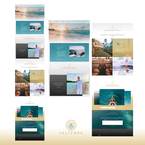 Finalist Luxury Travel Design Landing page