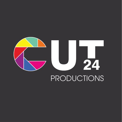 Cut 24 Productions Logo - Dark & Light backgrounds