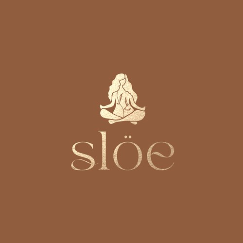 Elegant Organic Yoga Fashion Logo
