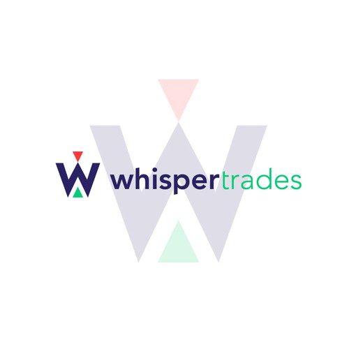 W Logo Design Proposal for WhisperTrades (Unused)