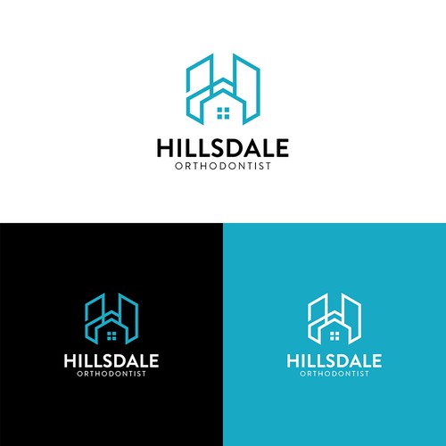 Simple modern logo for a small town orthodontist