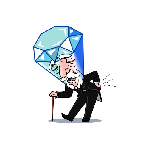 Old Looking Diamond Character