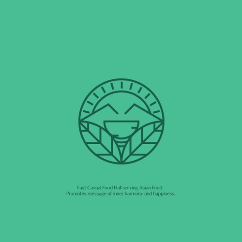 Fun Minimal Line Art Logo For Asian Eatery