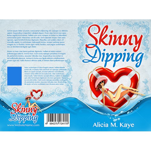 Book cover design for chic-lit romance series