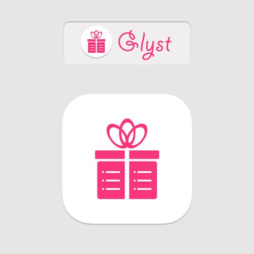 Create an iPhone app Icon for a gifting app gor GLYST