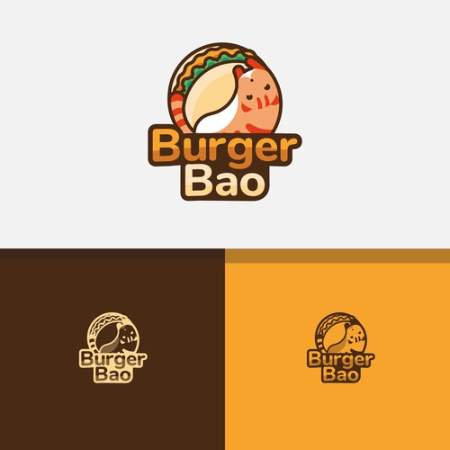 Burger Bao Mascot Design