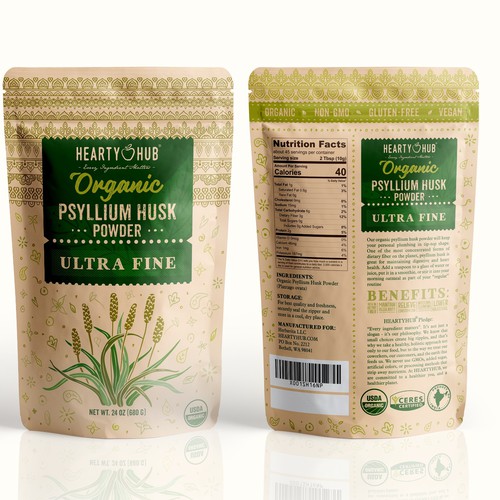 Organic Psyllium husk powder