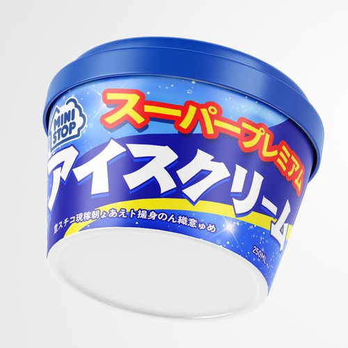 Japanese Convenience store ice cream packaging