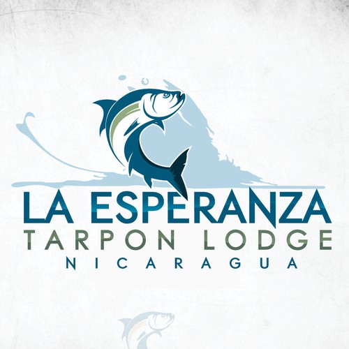 Create a rustic, luxury Logo for La Esperanza Tarpon Lodge