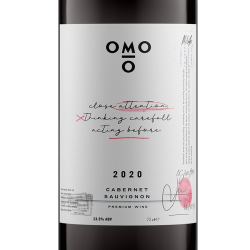 OMO10 Wine Label