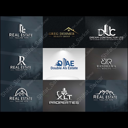 I Will Do Professional Real Estate, Realtor, Property, Mortgage, Building Construction Logo Design