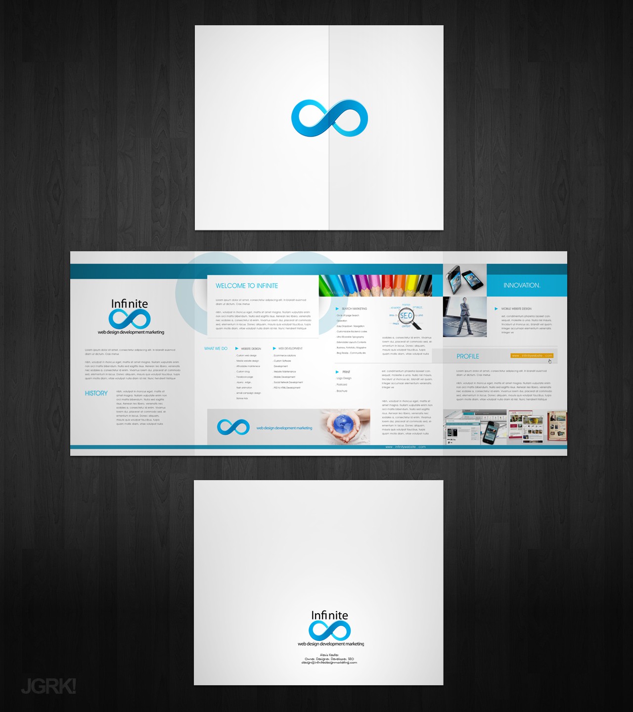 Help Infinite Wesite Design & Internet Marketing with a new print or packaging design