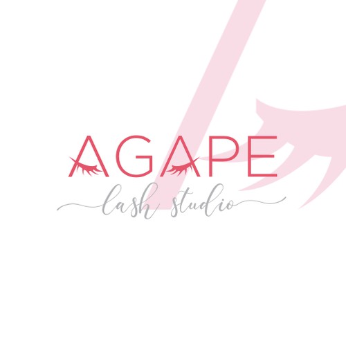 logo concept for AGAPE lash studio