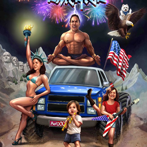 80's heavy metal fantasy 4th of July to the max!