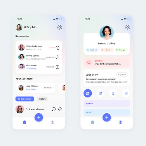Personal relationship app