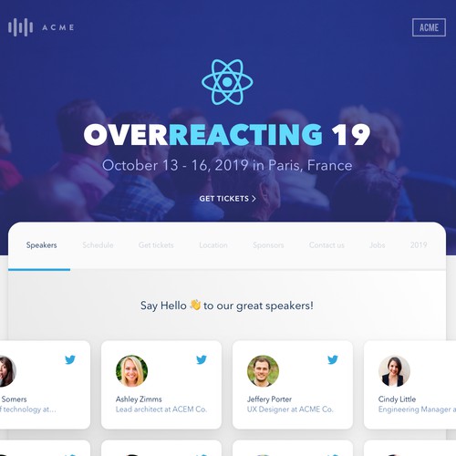 Conference site template