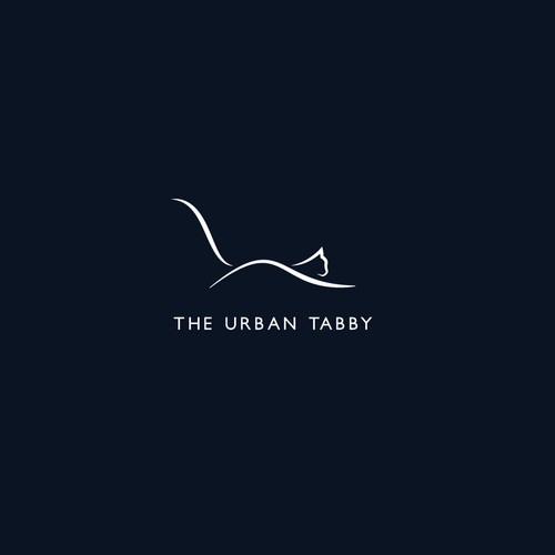 The urban tabby, cat furniture logo design